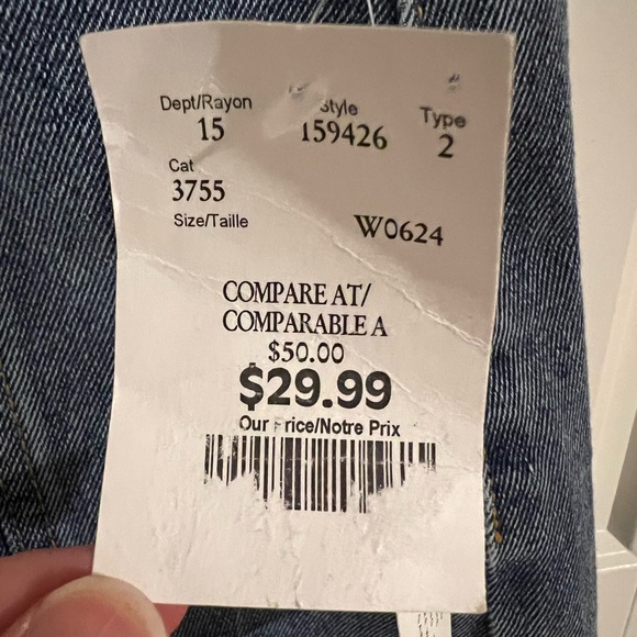 Velvet heart high waisted denim skirt size 25 - Picture 4 of 4